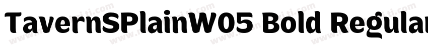 TavernSPlainW05 Bold Regular字体转换
